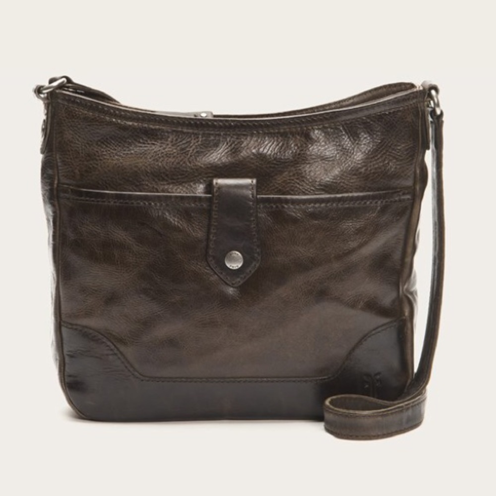 FRYE MELISSA BUTTON CROSSBODY SLATE